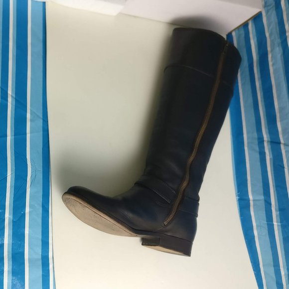 Frye GENUINE LEATHER COUNTRY ENGLISHWOMAN TALL FULL ZIP RIDING BOOT 8.5US/6.5UK - Picture 2 of 13